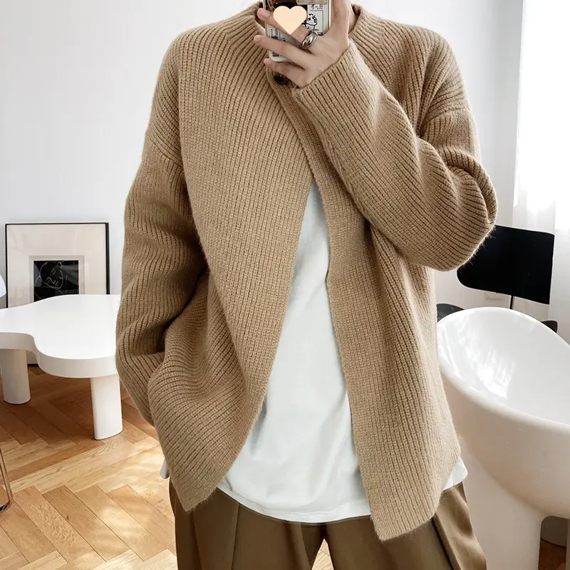 Women Linen Cardigan Sweater Spring Autumn Loose Long Sleeve — feature 19