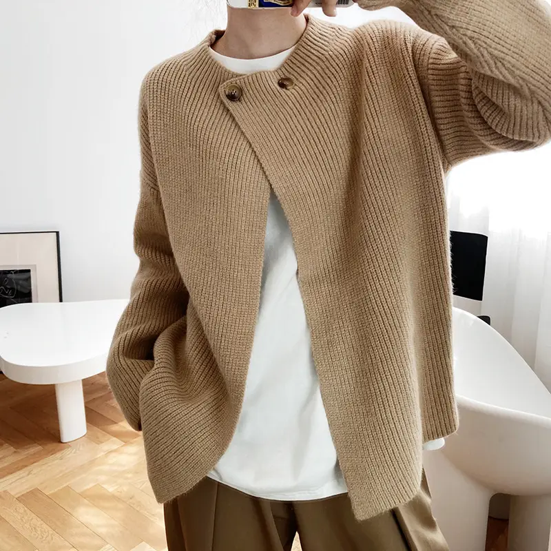 Women Linen Cardigan Sweater Spring Autumn Loose Long Sleeve — feature 22