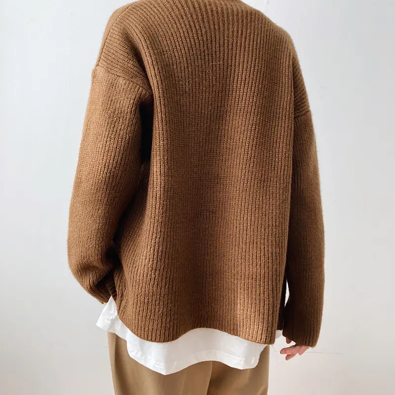 Women Linen Cardigan Sweater Spring Autumn Loose Long Sleeve — feature 31