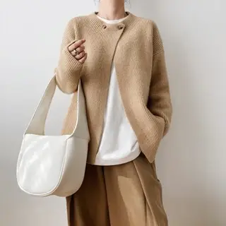 Women Linen Cardigan Sweater Spring Autumn Loose Long Sleeve - Image 3