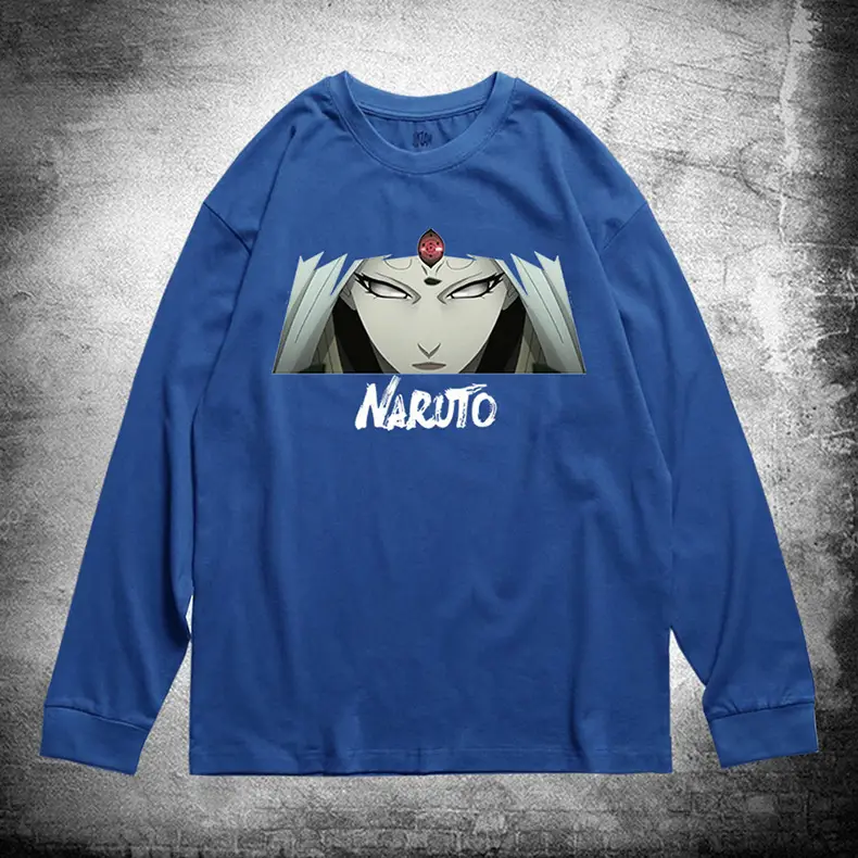 Naruto Graphic Cotton Crew T-Shirt Blue - Image 14