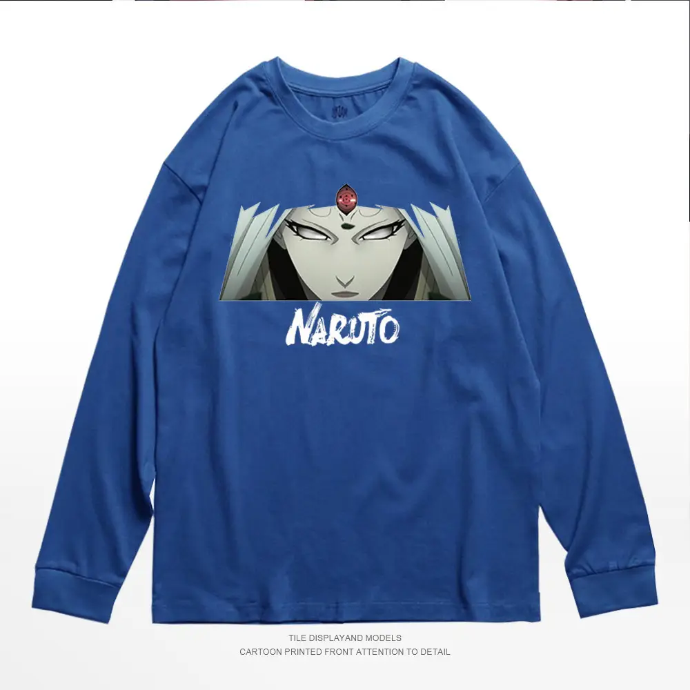 Naruto Graphic Cotton Crew T-Shirt Blue - Image 5