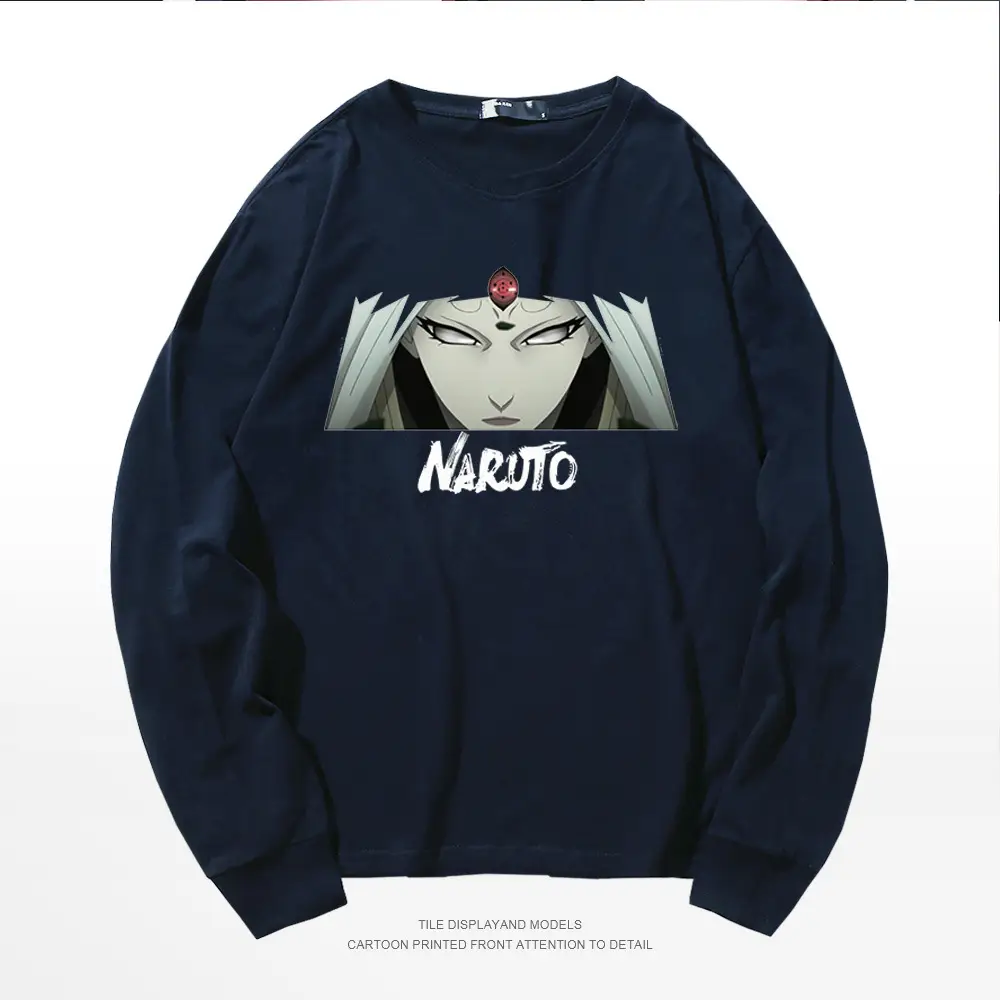 Naruto Graphic Cotton Crew T-Shirt Blue - Image 9