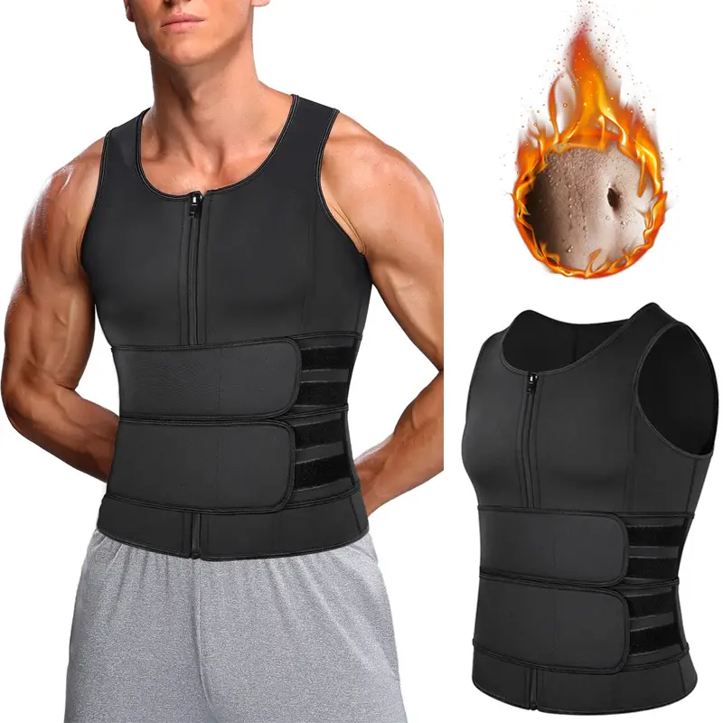 Men's Cross-Border Shapewear Waist Belt Vest Gray