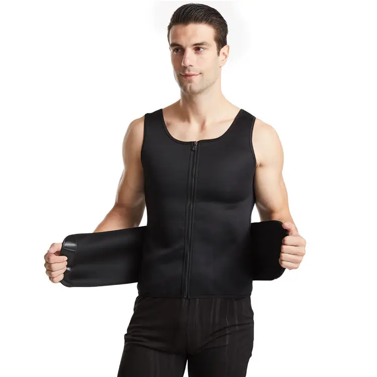 Men's Cross-Border Shapewear Waist Belt Vest Gray