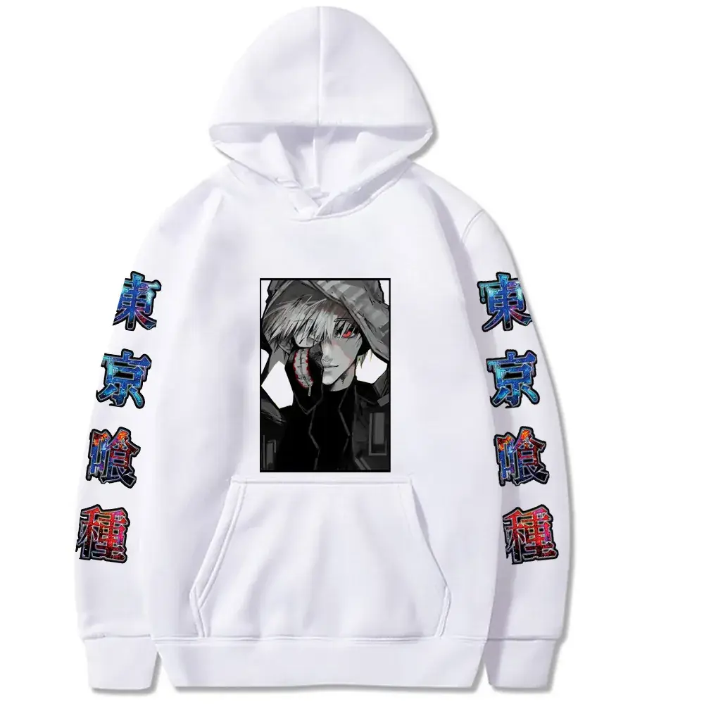Pink Anime Tokyo Ghoul Hooded Sweatshirt for Boys - Image 7