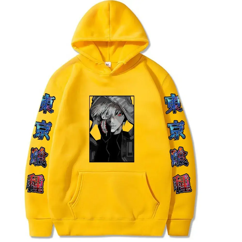 Pink Anime Tokyo Ghoul Hooded Sweatshirt for Boys - Image 8