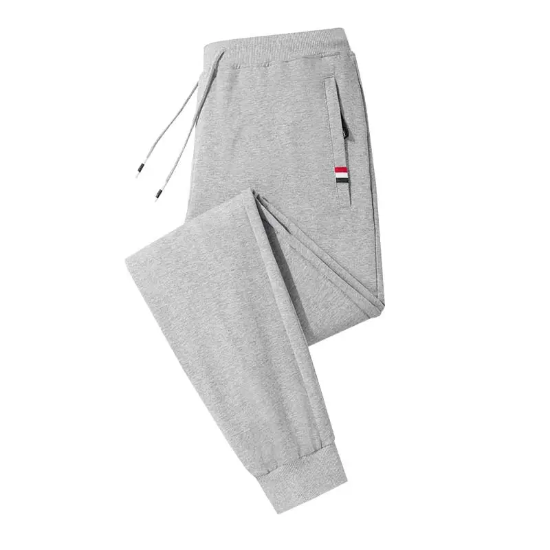Men Grey Fleece Lined Ankle Tied Pants - Image 27