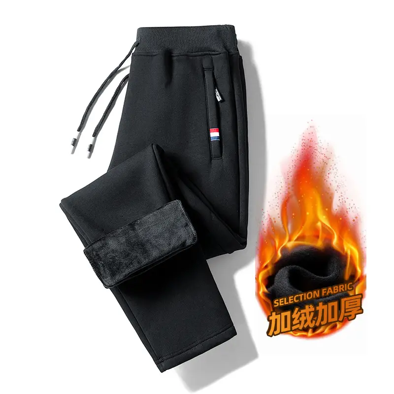 Men Grey Fleece Lined Ankle Tied Pants - Image 12