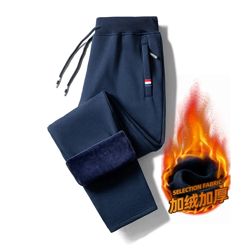 Men Grey Fleece Lined Ankle Tied Pants - Image 14