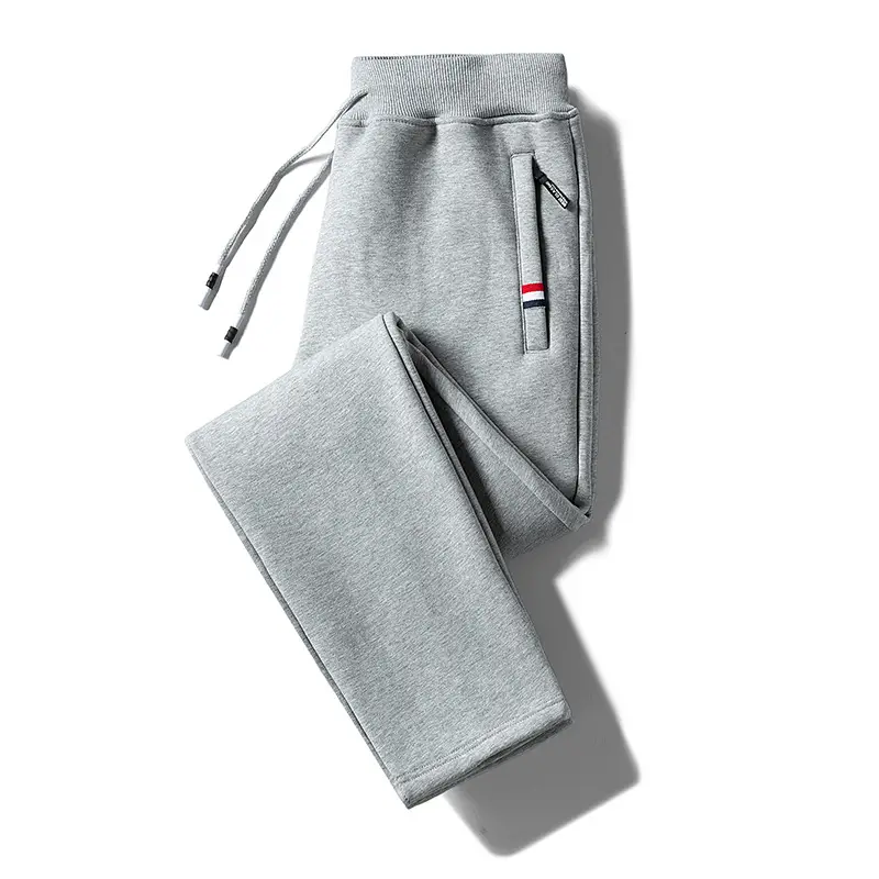 Men Grey Fleece Lined Ankle Tied Pants - Image 22