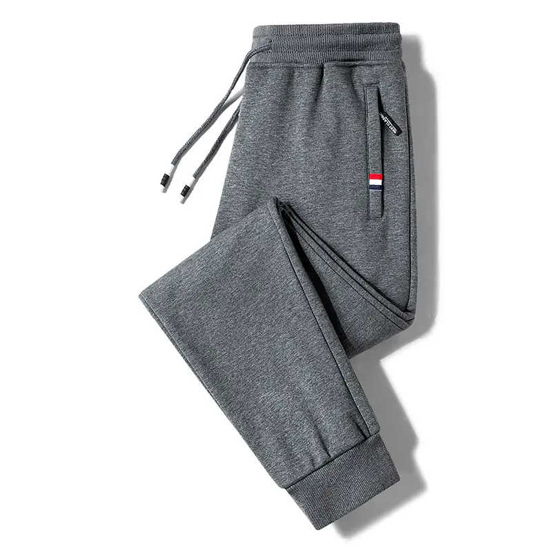 Men's Fleece Lined Grey Sweatpants Plus Large