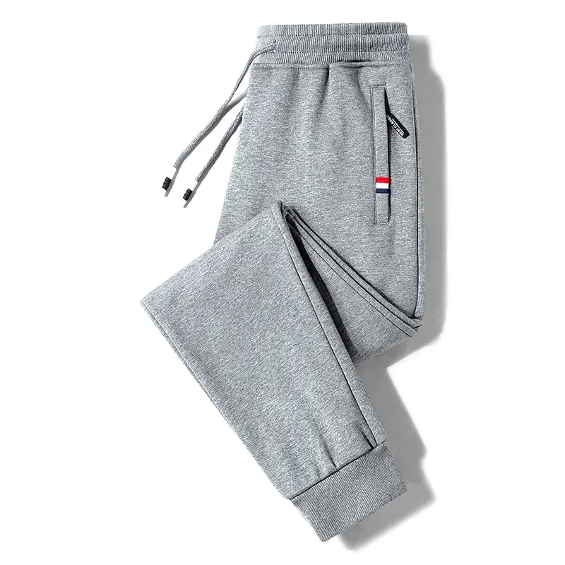 Men's Fleece Lined Grey Sweatpants Plus Large