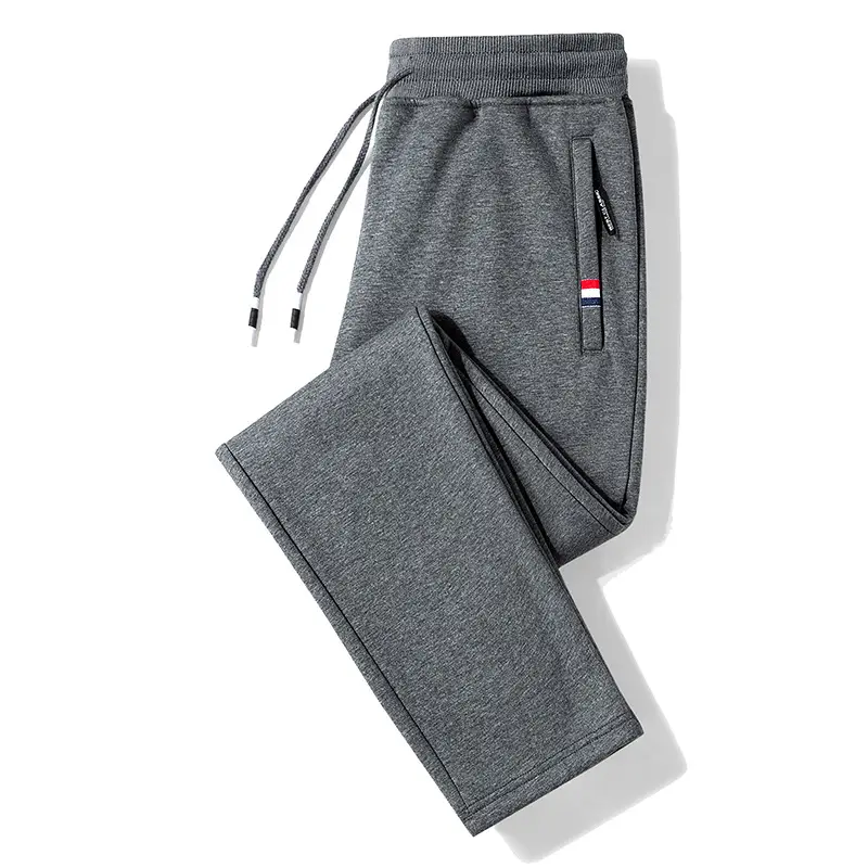 Men's Fleece Lined Grey Sweatpants Plus Large