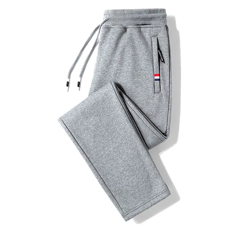 Men's Fleece Lined Grey Sweatpants Plus Large