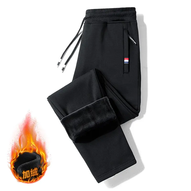 Men's Fleece Lined Grey Sweatpants Plus Large