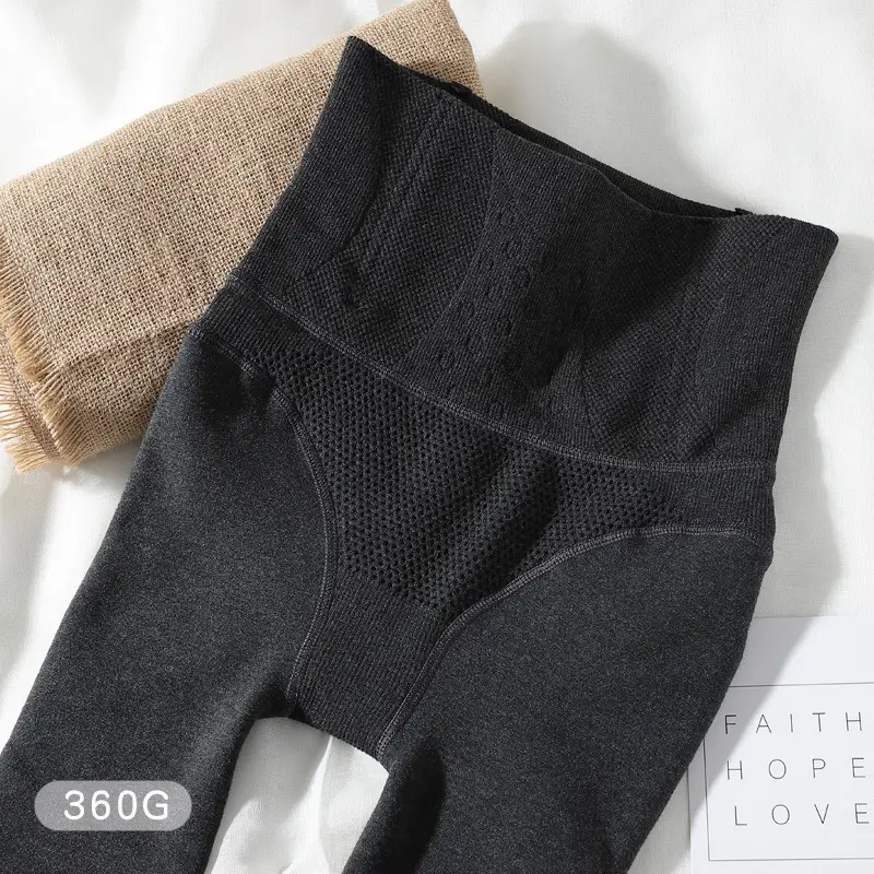 High Waist Belly Contraction Leggings Women Cotton Autumn Winter - Image 10