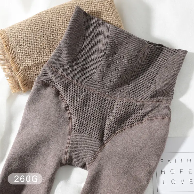 High Waist Belly Contraction Leggings Women Cotton Autumn Winter - Image 19