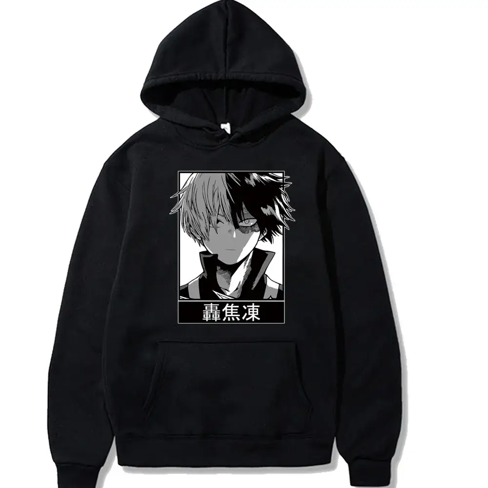 Men Women White Hero Academia Hooded Sweatshirt