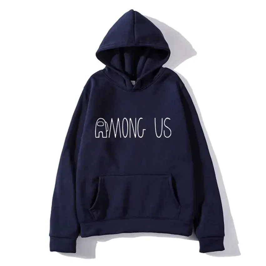 Men's Black Hoodie Among Us Print Long Sleeve - Image 20