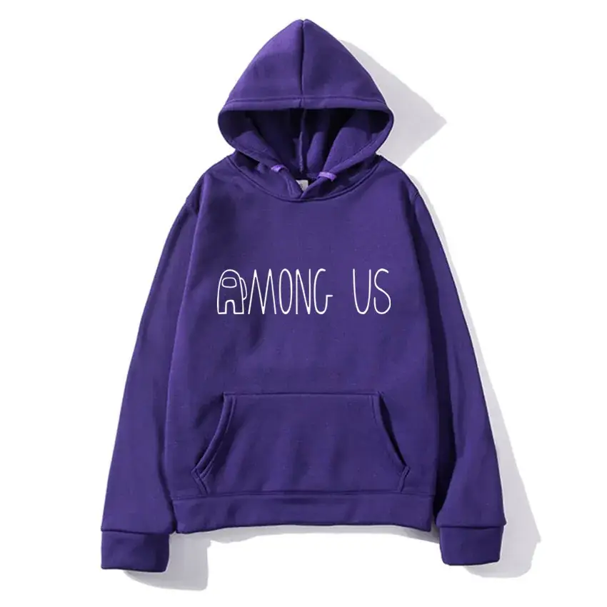 Men's Black Hoodie Among Us Print Long Sleeve - Image 22