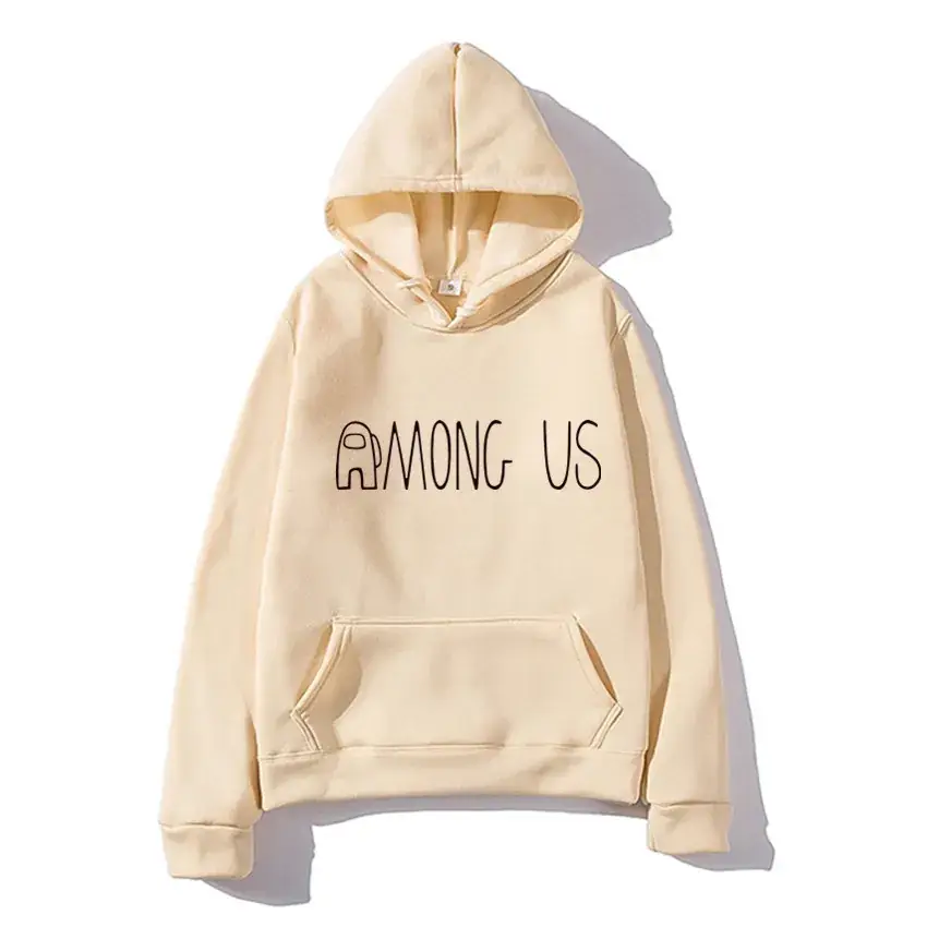Men's Black Hoodie Among Us Print Long Sleeve - Image 4