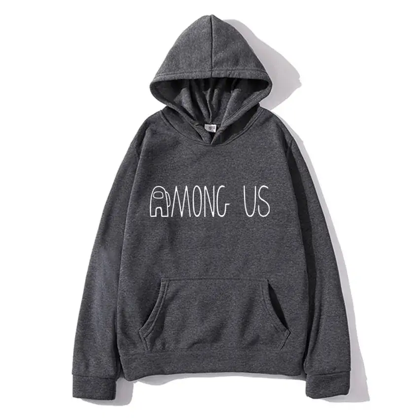 Men's Black Hoodie Among Us Print Long Sleeve - Image 9