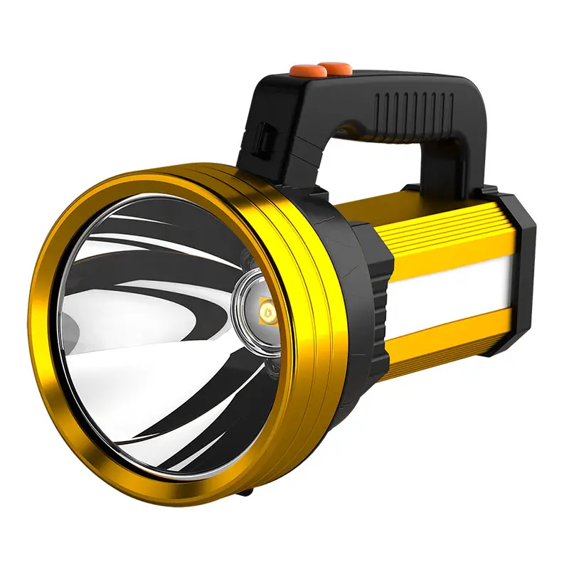 Portable Cross-border LED Flashlight P50 Gold Black - Image 5