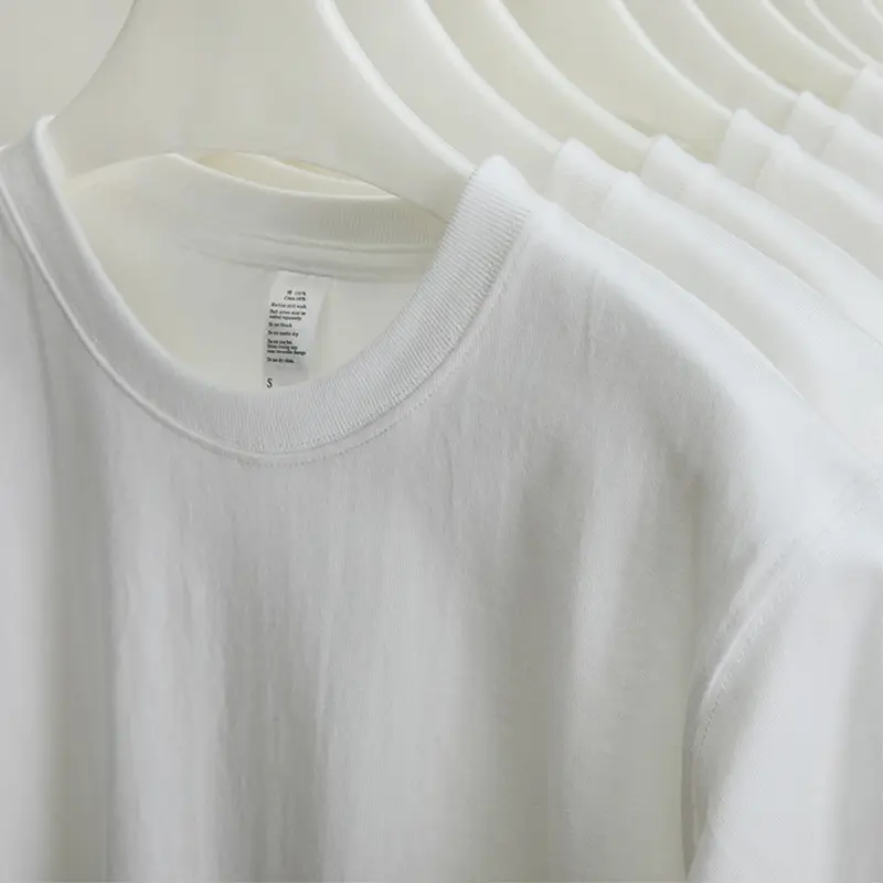 Men Women Cotton Round Neck T-Shirt 250g Green - Image 16