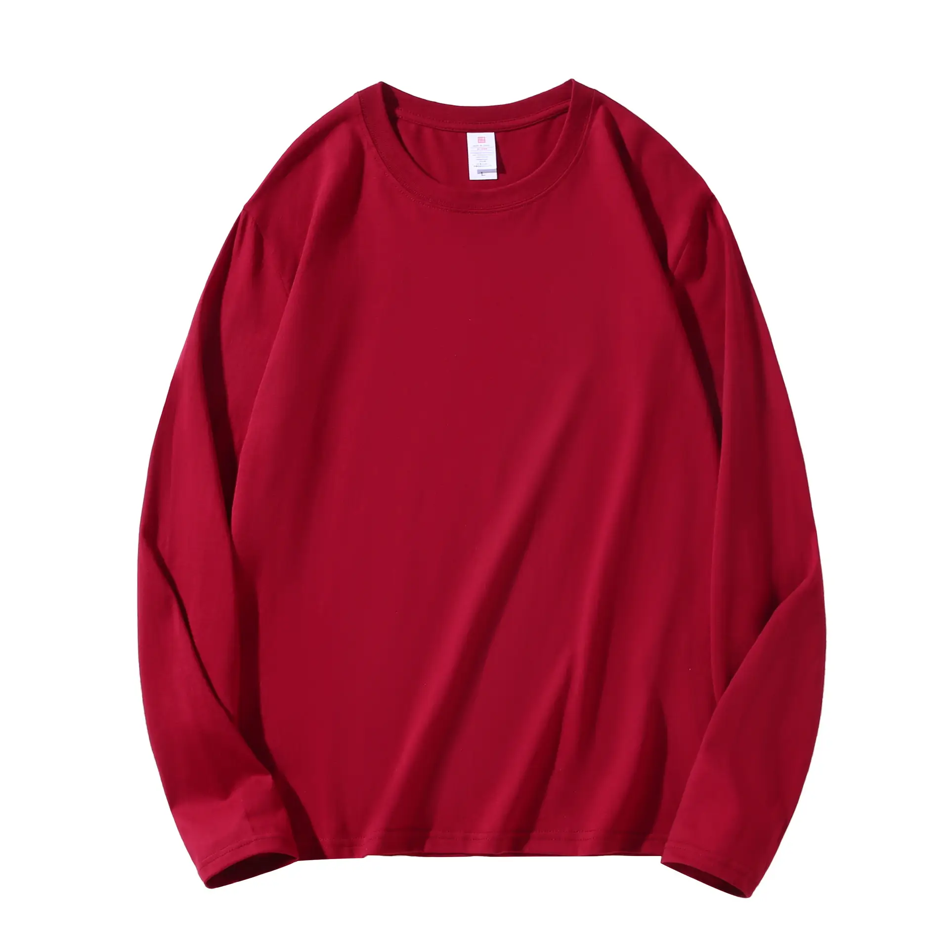 220g Heavy Cotton Long Sleeve T-Shirt Blue Loose Fit - Image 14