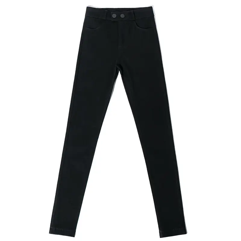 Women Black Slim Leggings Early Autumn High Waist - Image 5