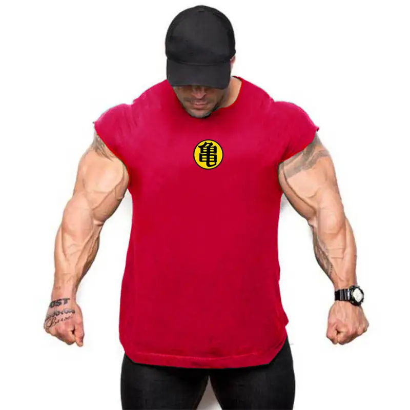 Men's Black Muscle Vests Summer Fitness Sleeveless T-Shirt - Image 2