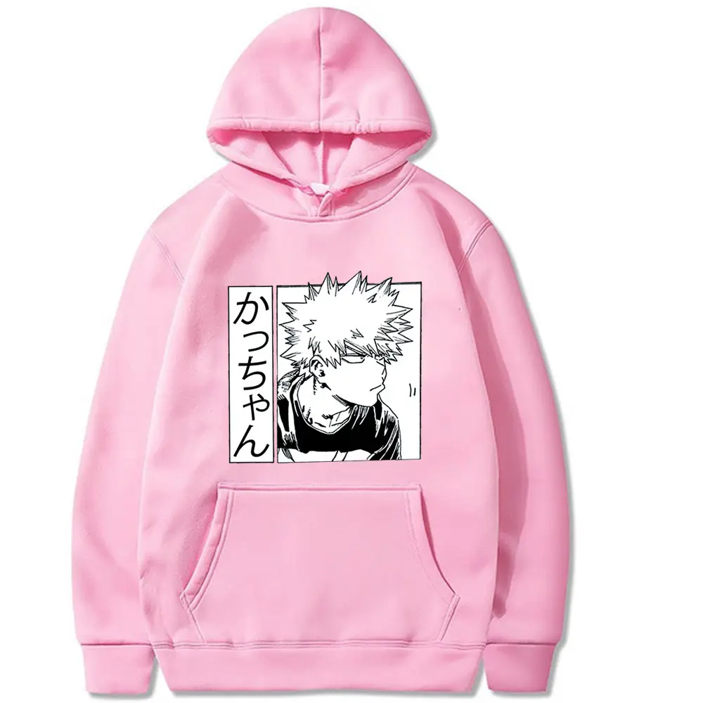Men Women Hooded Sweatshirt White My Hero Academia Design