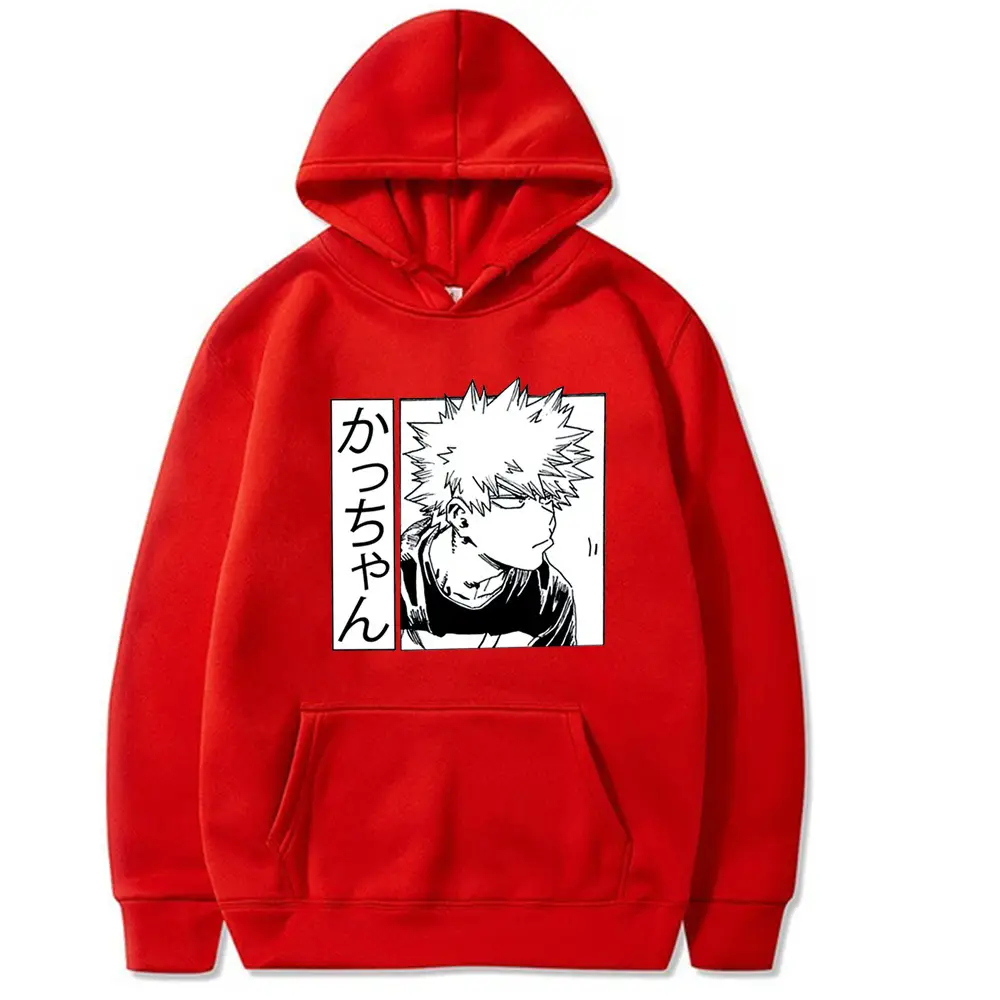 Men Women Hooded Sweatshirt White My Hero Academia Design