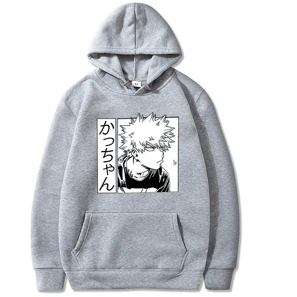 Men Women Hooded Sweatshirt White My Hero Academia Design