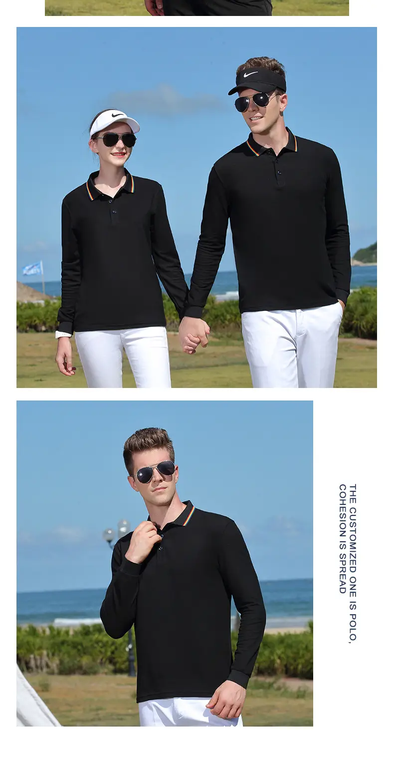 Red Embroidered Polo Shirt for Men Autumn Winter — feature 22