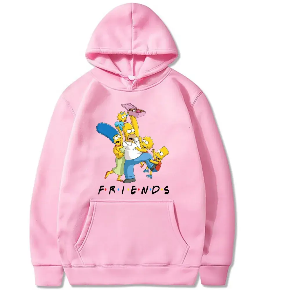 White The Simpsons Hoodie with Bart & Homer Design - Image 12