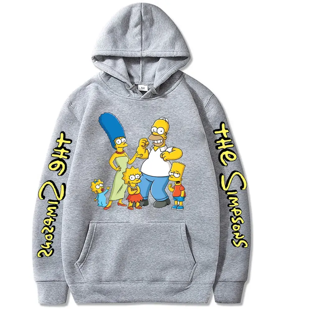Pink The Simpsons Hooded Sweatshirt for Men - Image 10