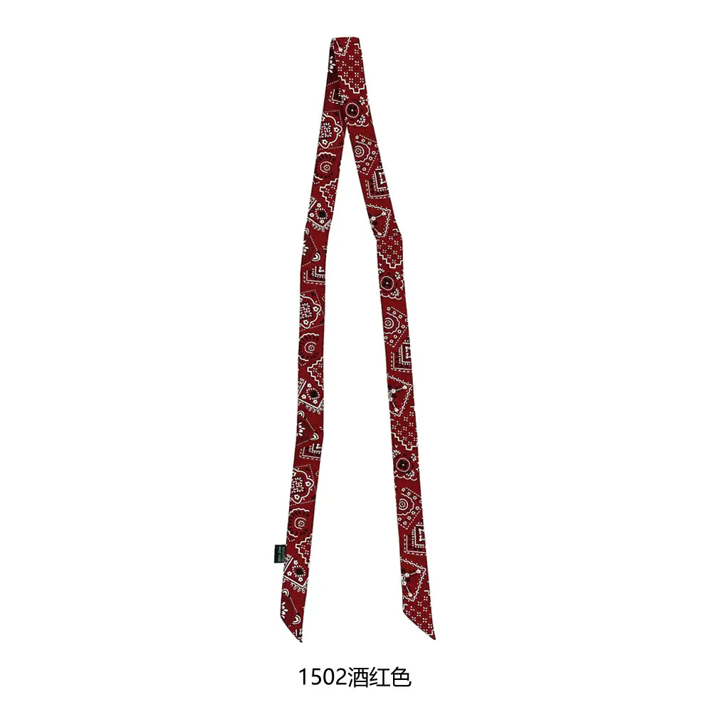 Red Printed Long Scarf for Women Wholesale
