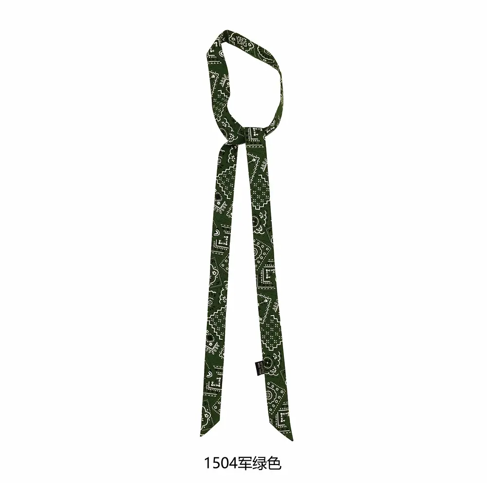Red Printed Long Scarf for Women Wholesale - Image 3