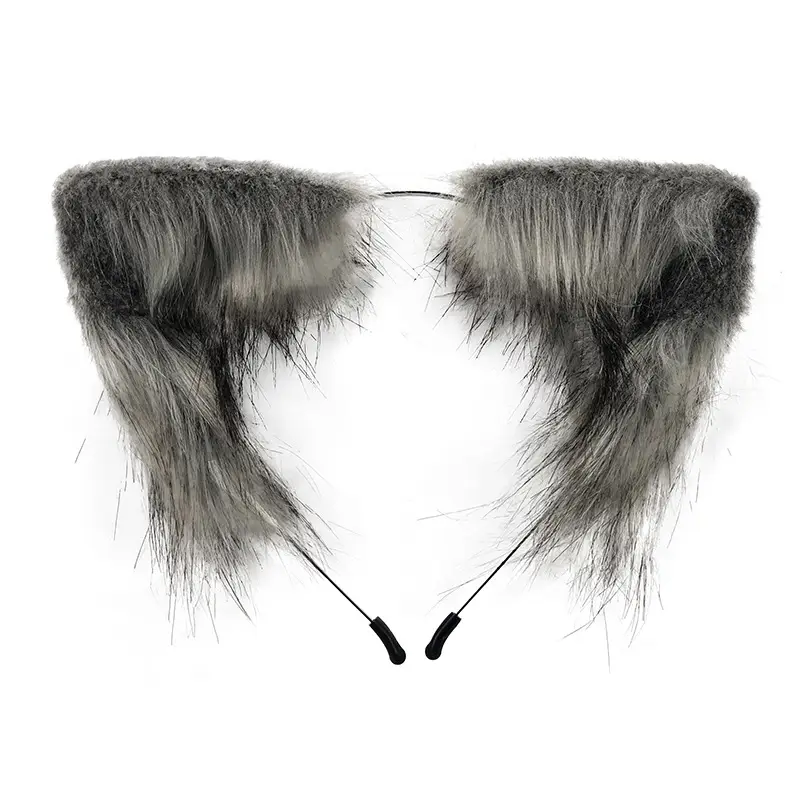 Plush Cat Ear Hairband Orange Lolita Fox Design - Image 20