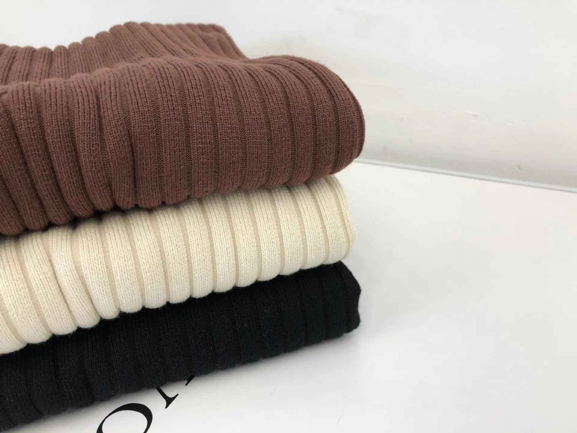 Black Knitted Half-Neck Dress for Women — feature 1