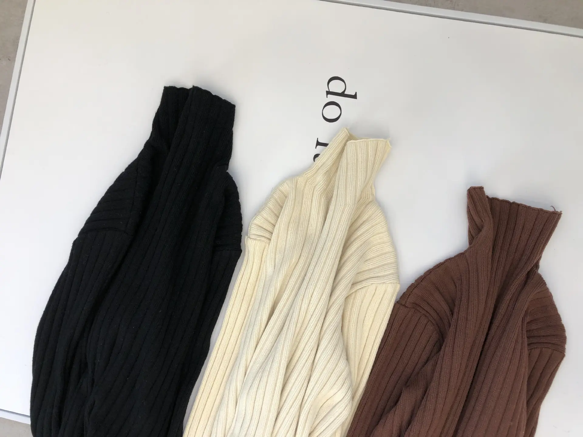 Black Knitted Half-Neck Dress for Women — feature 2