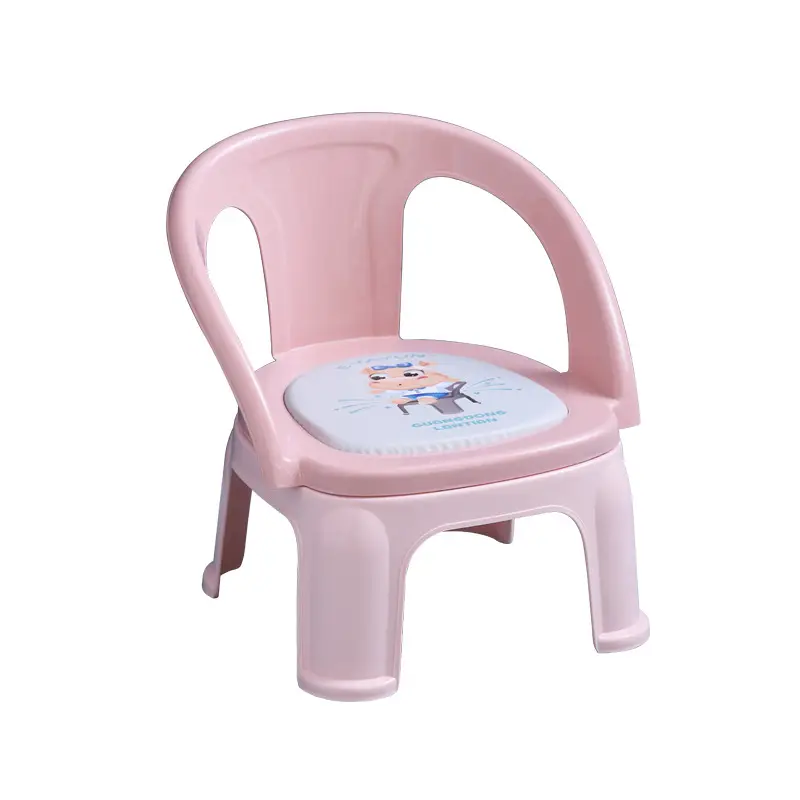 Kids Cartoon Stool Chair Plastic Baby Backrest Chair - Image 9