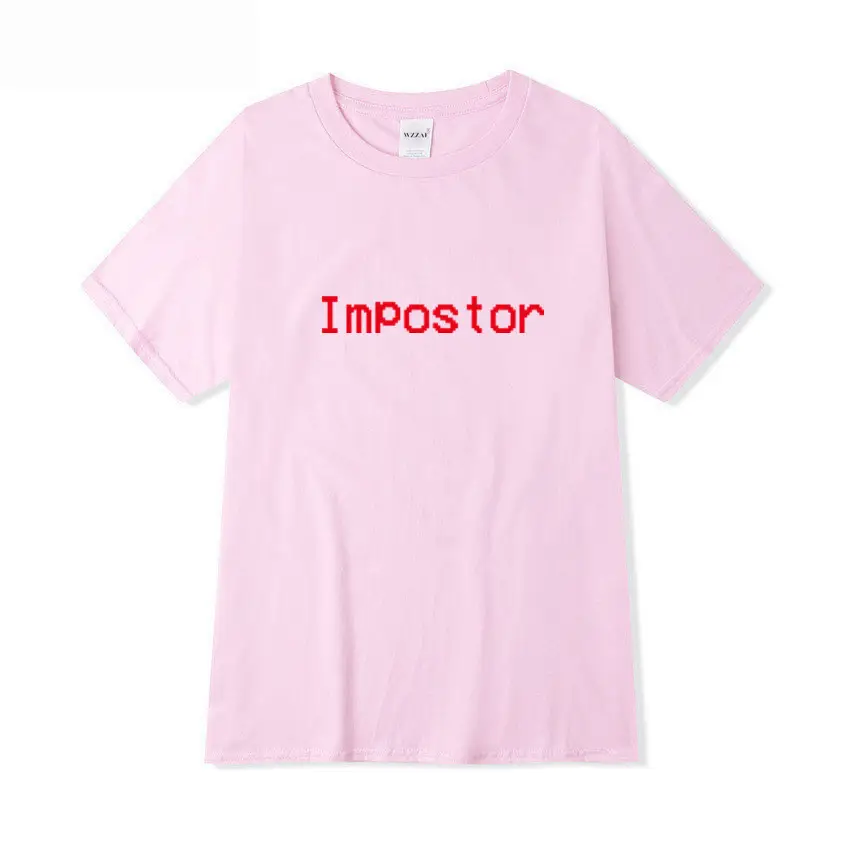 Black T-Shirt with Red "Impostor" Print - Image 8