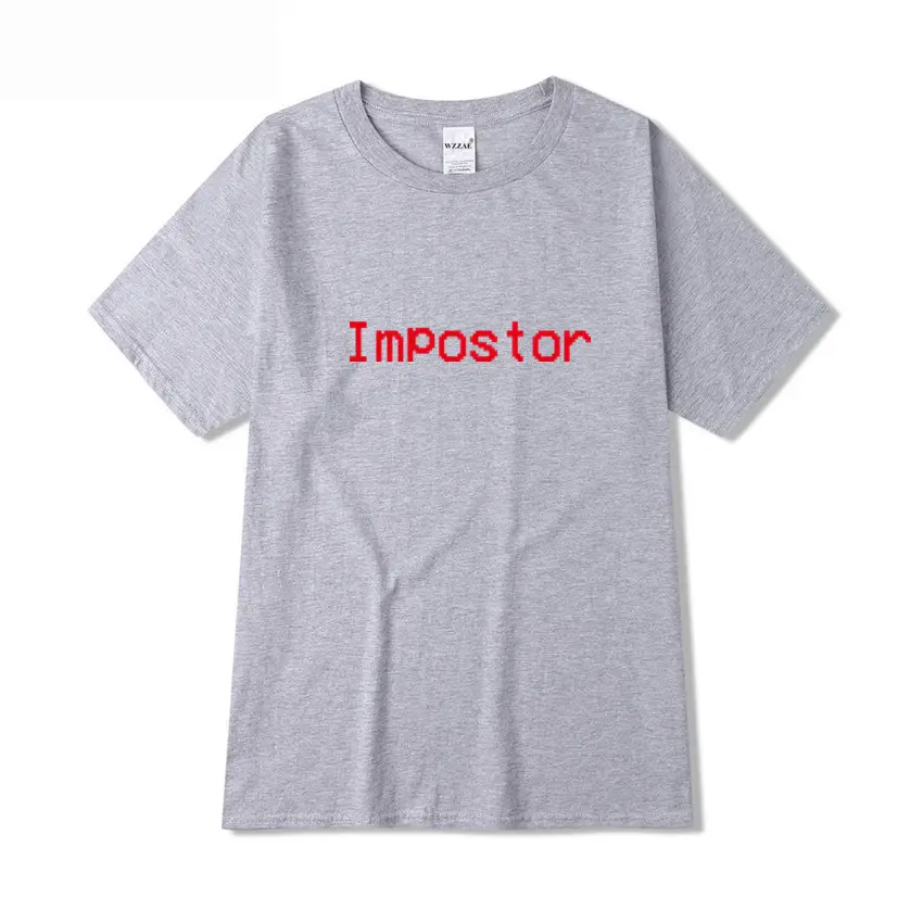 Black T-Shirt with Red "Impostor" Print - Image 3