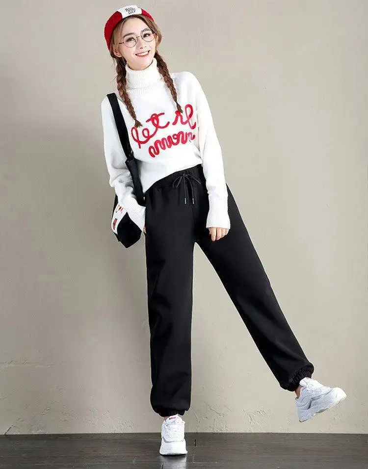 Winter Fleece Lined Thick Warm Pants for Women