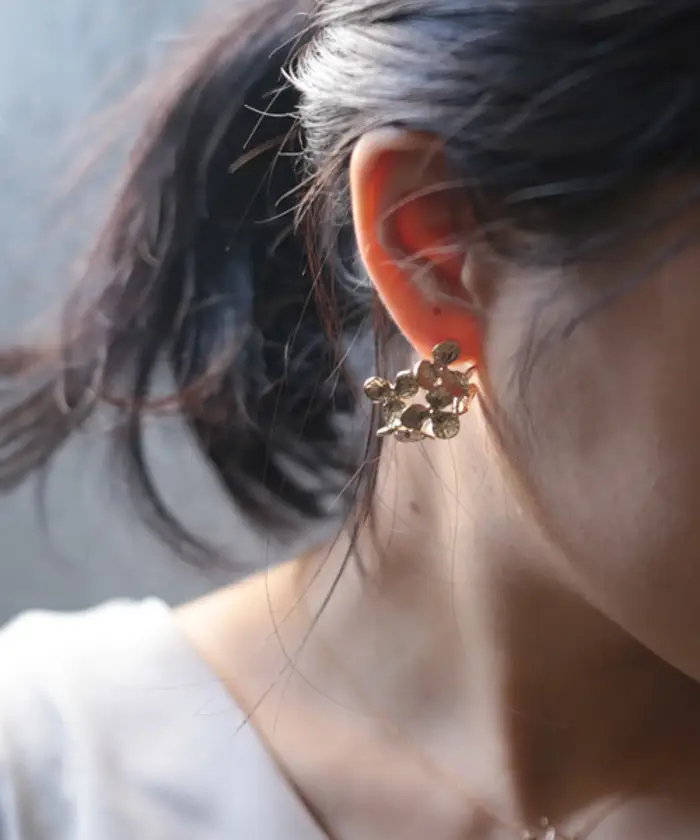 Gold Matte Hollow Flower Earrings for Women — feature 6