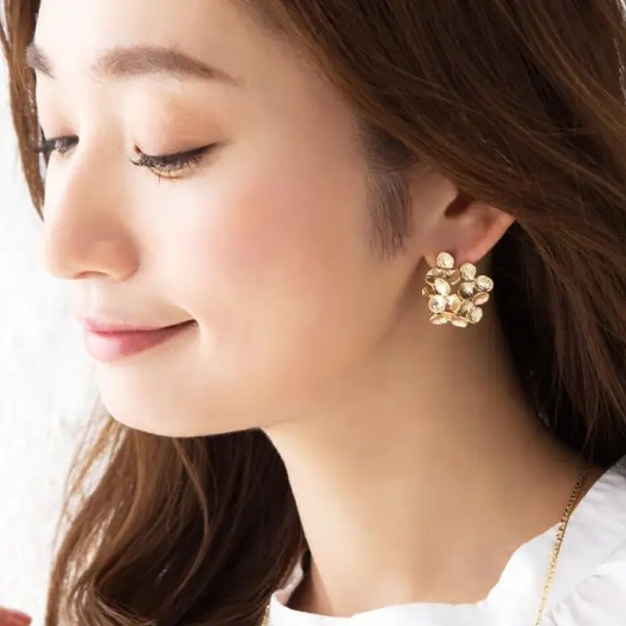 Gold Matte Hollow Flower Earrings for Women — feature 9