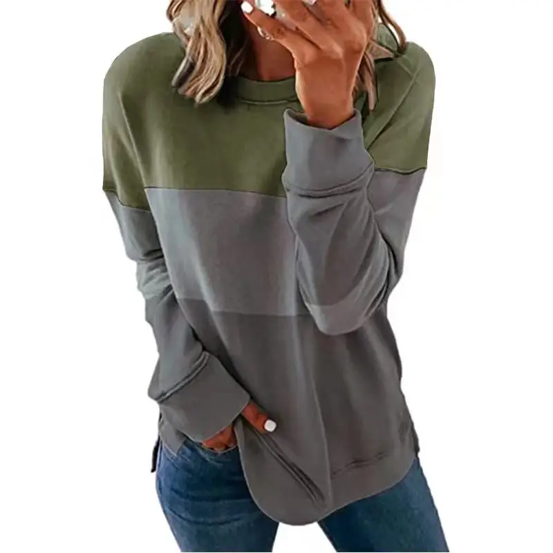 2022 Women's Blue Orange Grey Long Sleeve T-Shirt - Image 14